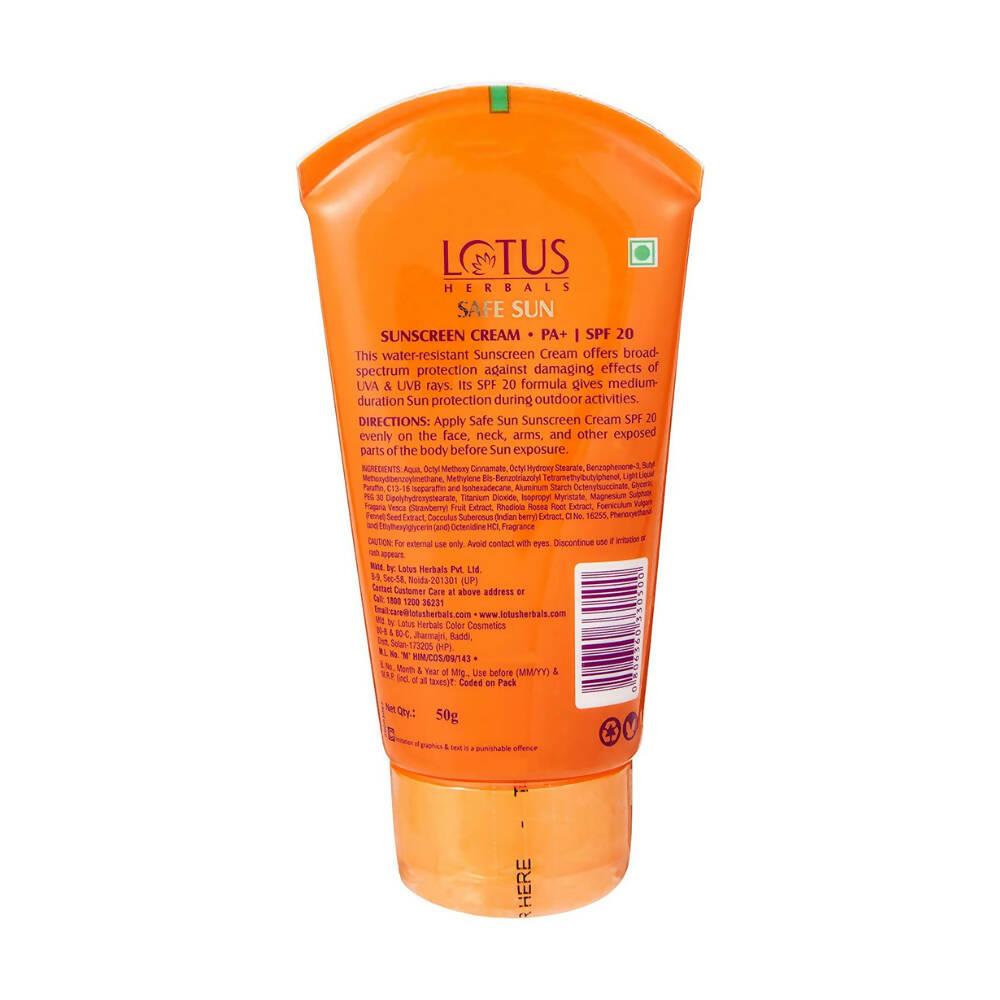 Lotus Herbals Safe Sun Sunscreen Cream SPF 20 PA+ – 50 g – image 2