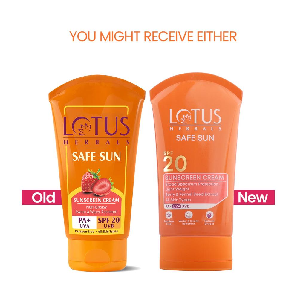 Lotus Herbals Safe Sun Sunscreen Cream SPF 20 PA+ – 50 g – image 3