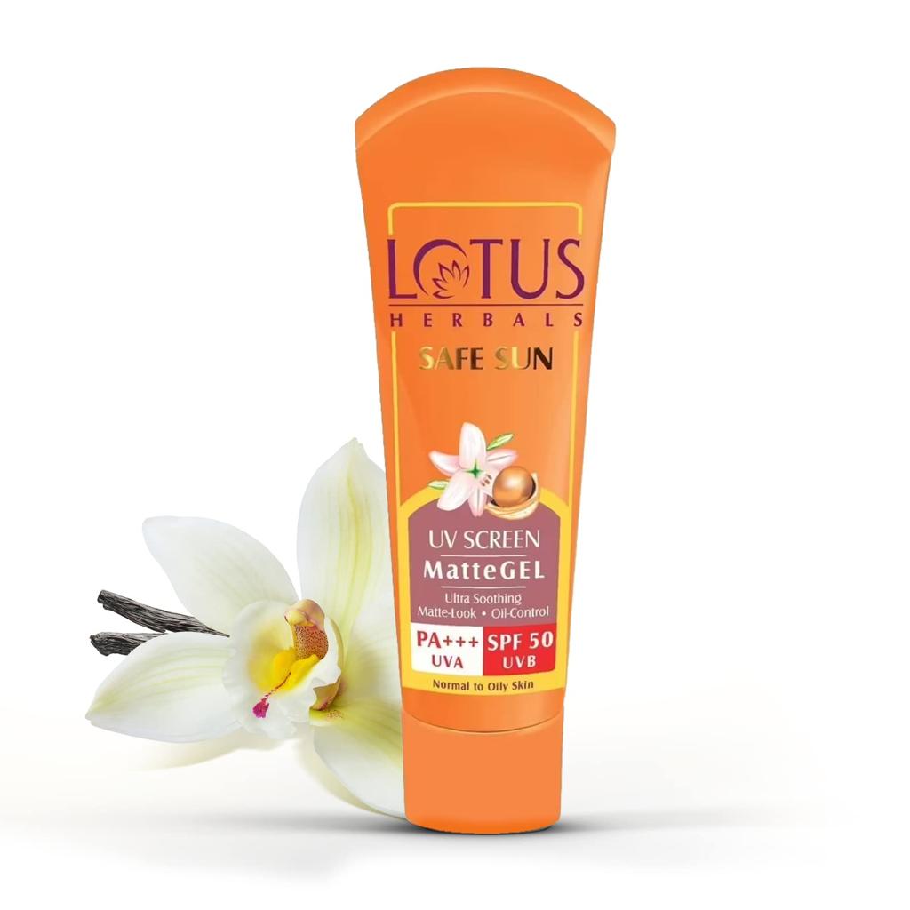 Lotus Herbals Safe Sun UV Screen MatteGEL Sunscreen SPF 50 PA+++ – 100 g – image 2
