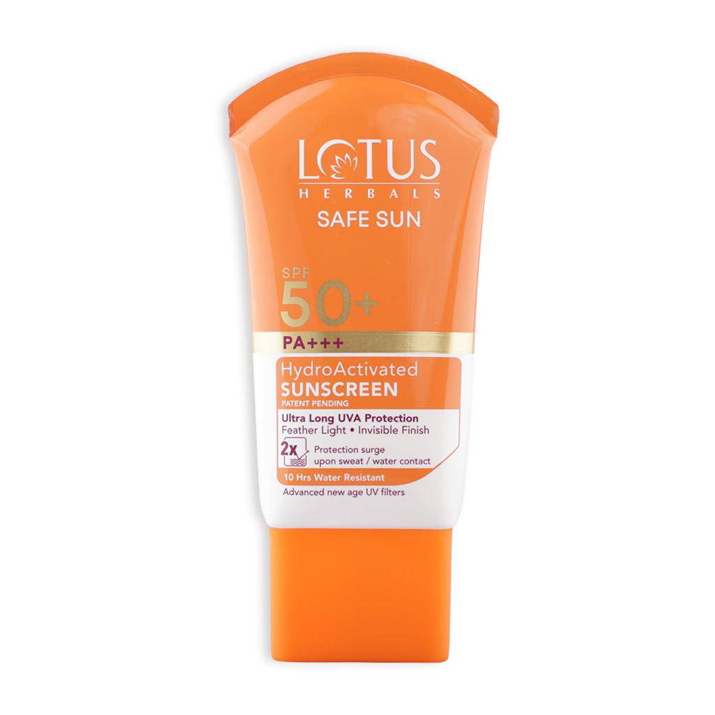 Lotus Herbals Safe Sun Hydroactivated Sunscreen SPF 50+ PA+++ – 50 ml – image 1