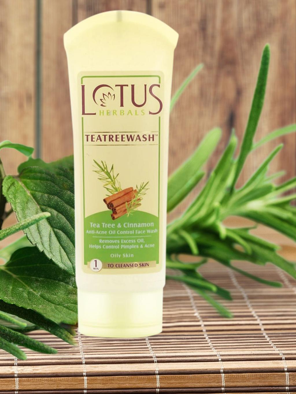 Lotus Herbals Teatreewash Tea Tree & Cinnamon Anti-Acne Oil Control Face Wash – 80 g – image 3