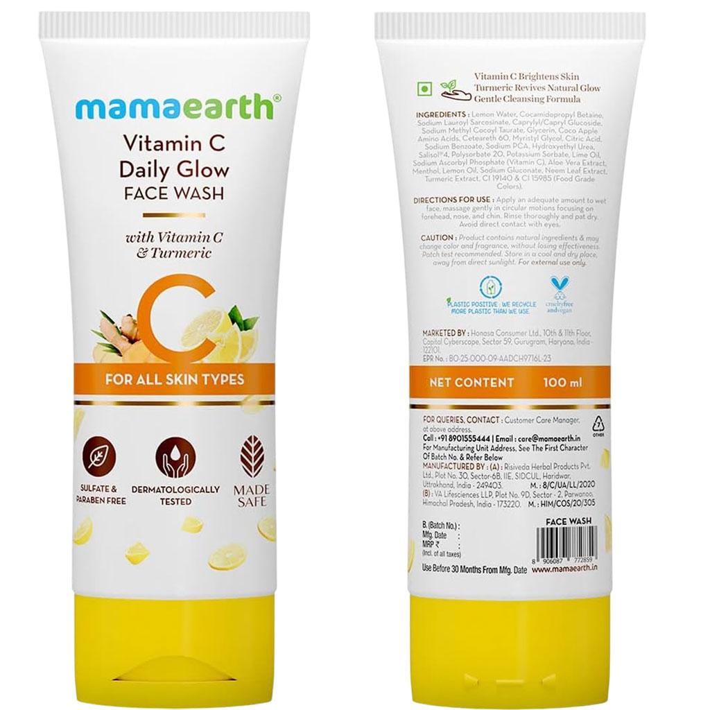 Mamaearth Vitamin C Daily Glow Face Wash – 100 ml – image 2