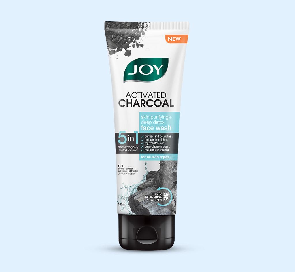 Joy Activated Charcoal 5-in-1 Face Wash – 100 ml