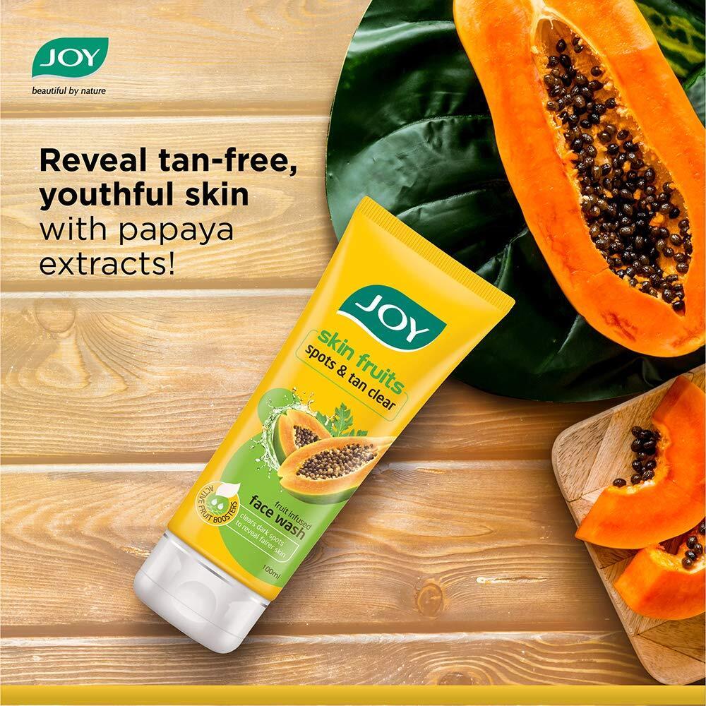 Joy Skin Fruits Papaya Face Wash – 100 ml – image 3