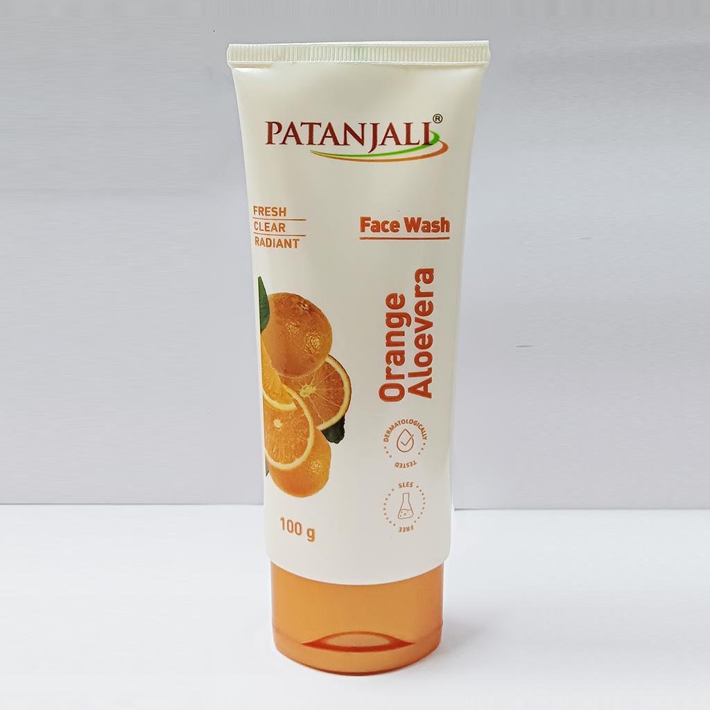 Patanjali Orange Aloe Vera Face Wash – 100 g – image 2