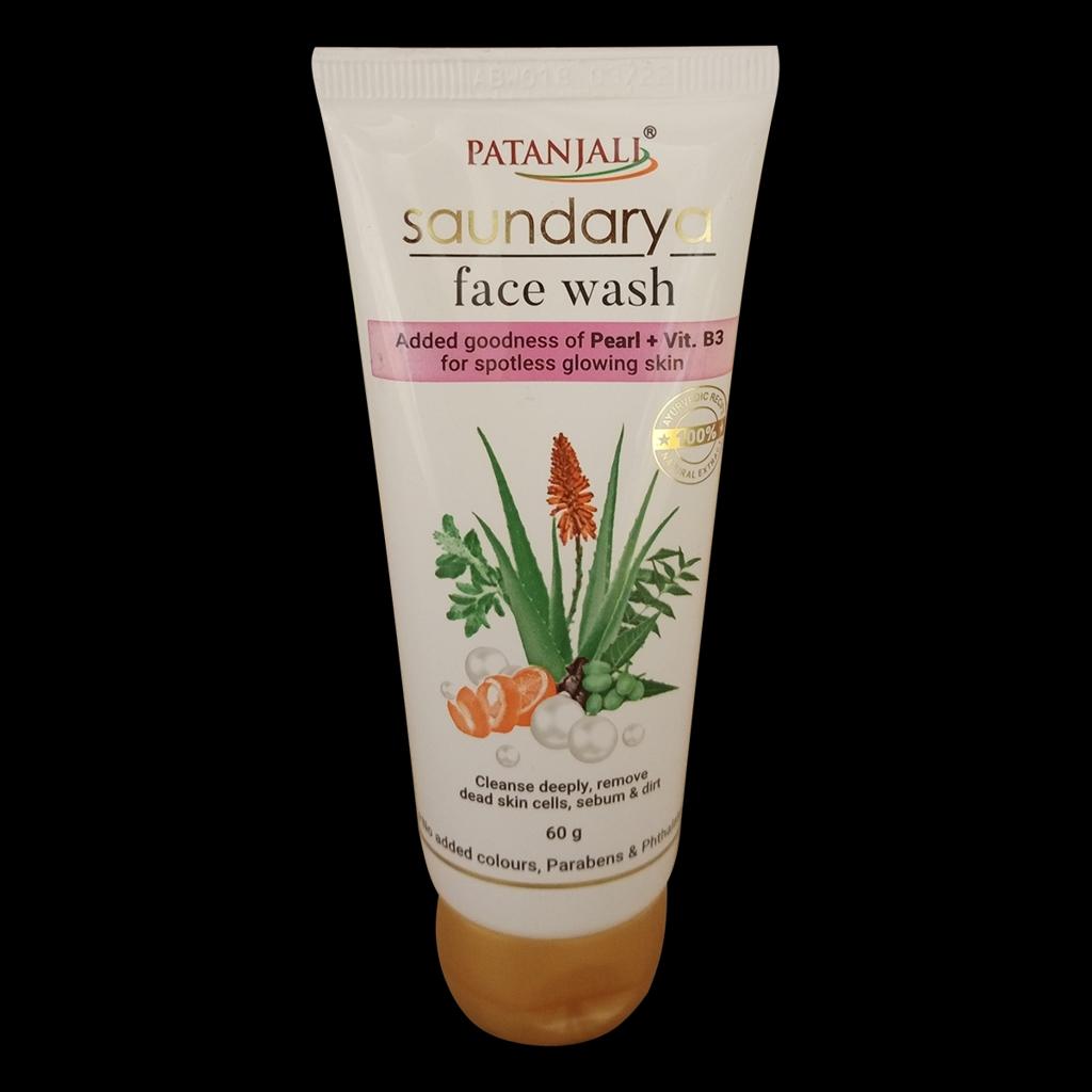 Patanjali Saundarya Face Wash with Aloe Vera, Neem & Orange Peel – 60 g – image 2