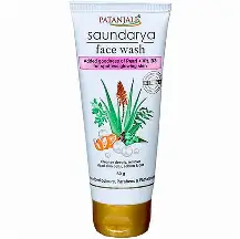 Patanjali Saundarya Face Wash with Aloe Vera, Neem & Orange Peel – 100 g