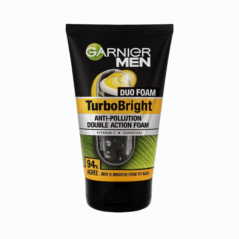 Garnier Men Turbo Bright Anti-Pollution Double Action Foam Face Wash – 50 g – image 3
