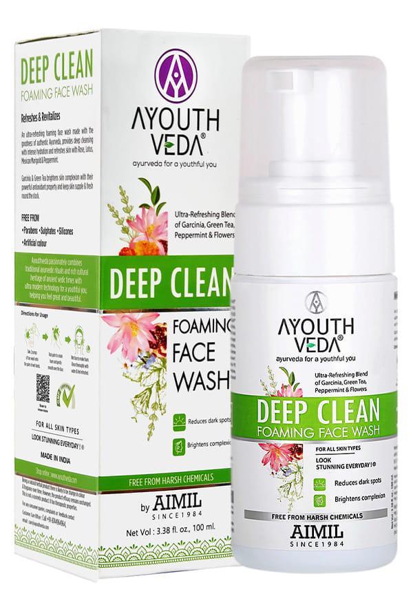 Ayouthveda Deep Clean Foaming Face Wash – 100 ml
