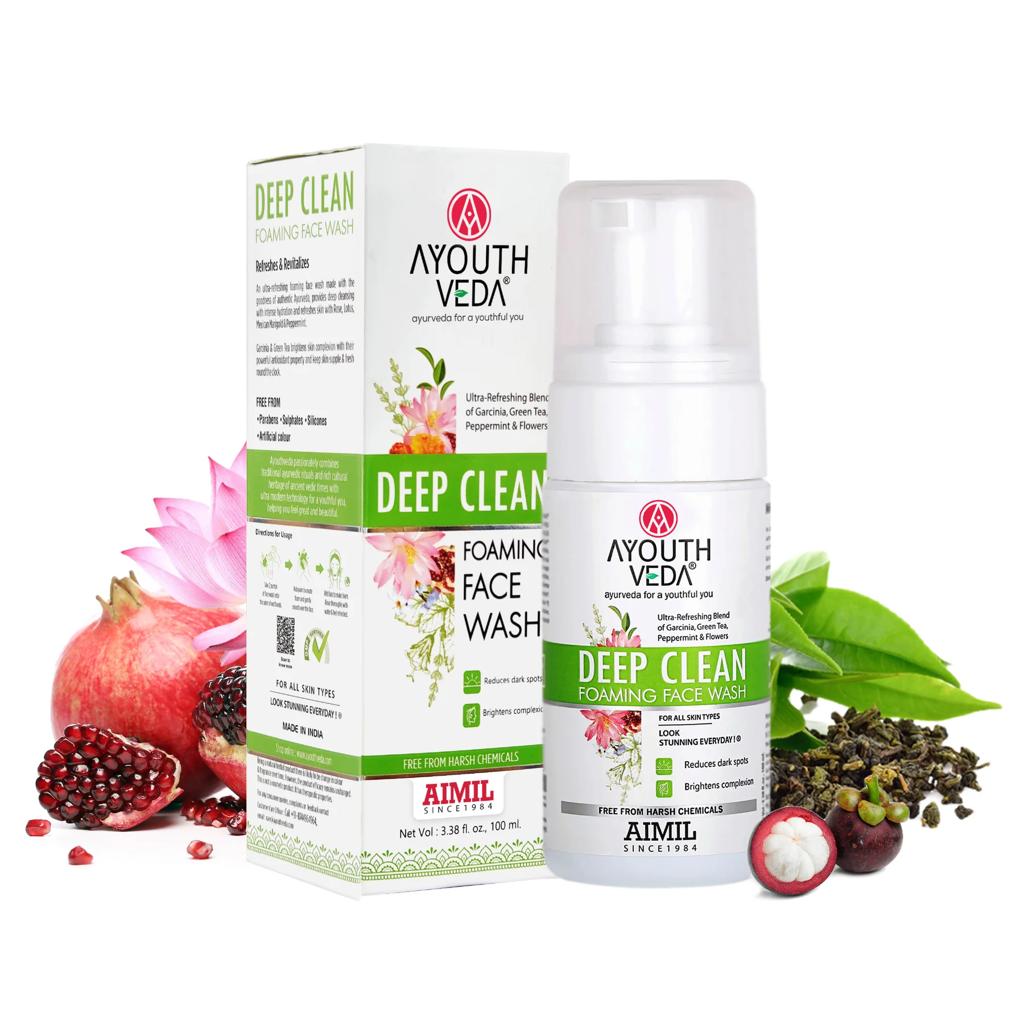 Ayouthveda Deep Clean Foaming Face Wash – 100 ml – image 2