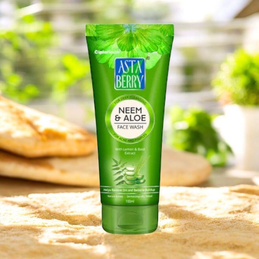 Astaberry Neem & Aloe Face Wash – 100 ml – image 2