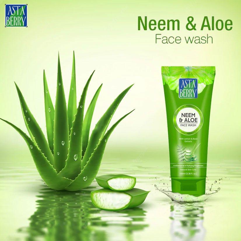 Astaberry Neem & Aloe Face Wash – 100 ml – image 3