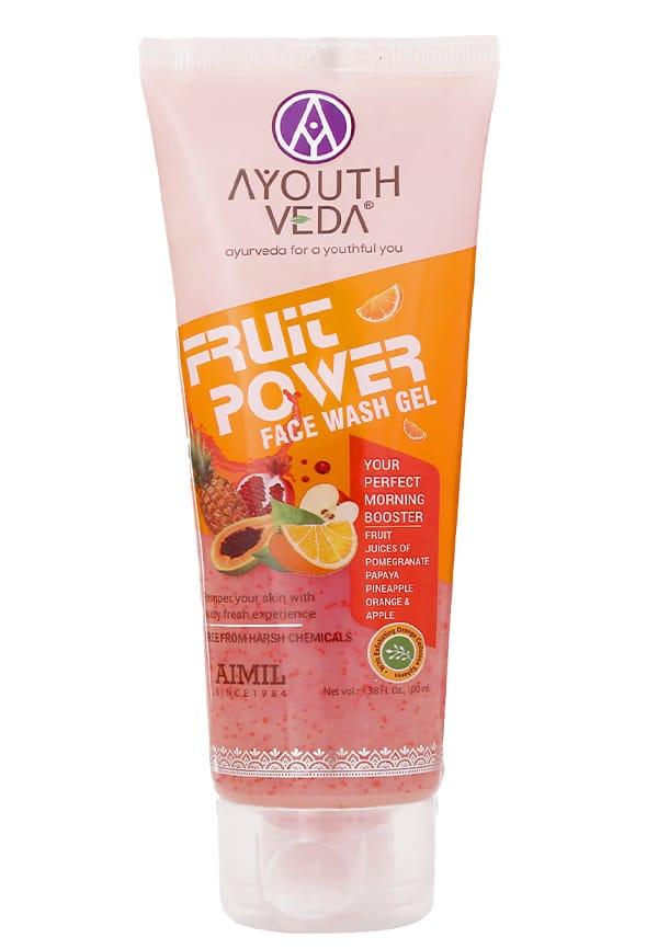 Ayouthveda Fruit Power Face Wash Gel – 100 ml – image 3