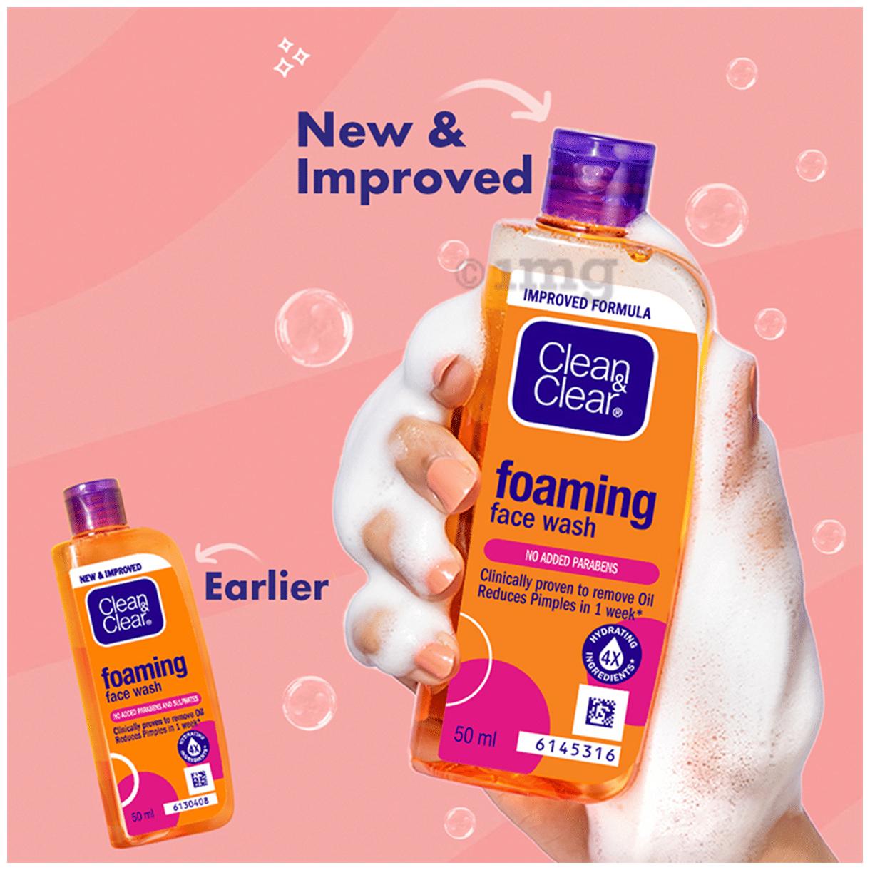 Clean & Clear Foaming Face Wash – 50 ml – image 3