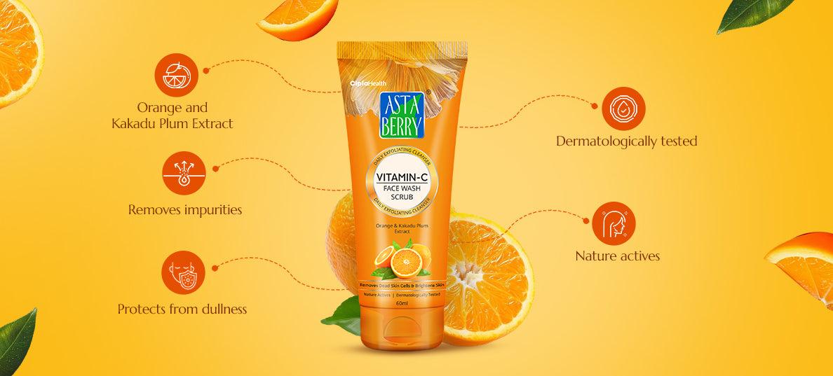 Astaberry Vitamin C Face Scrub – 100 ml – image 3