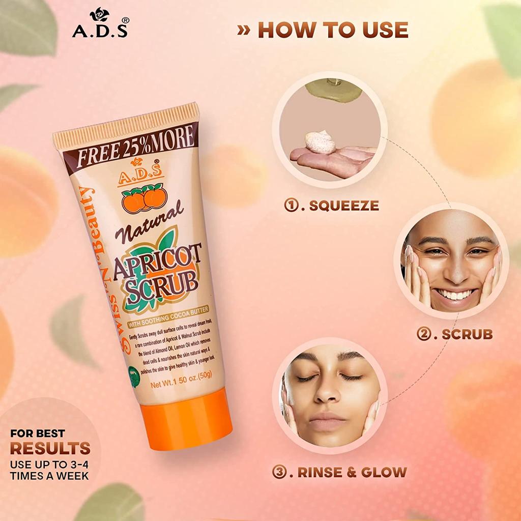A.Y.S Natural Apricot Face Scrub – 50 g – image 3