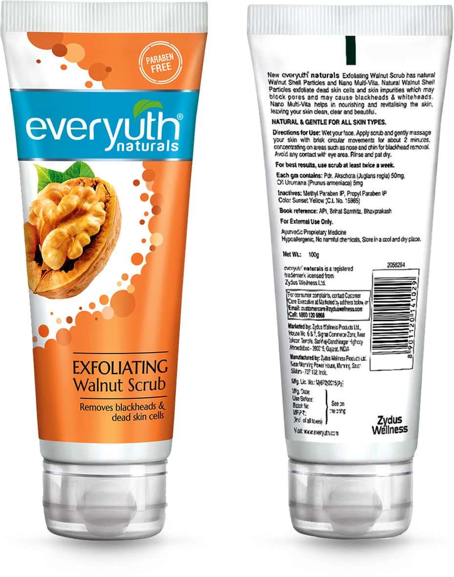 Everyuth Naturals Exfoliating Walnut Face Scrub – 50 g – image 2