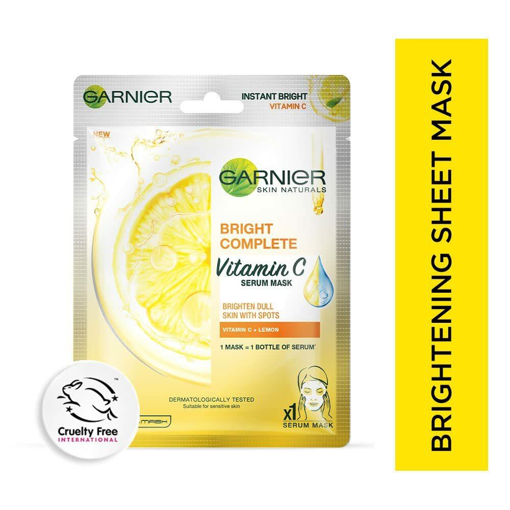 Garnier Bright Complete Vitamin C Serum Face Mask – 28 g