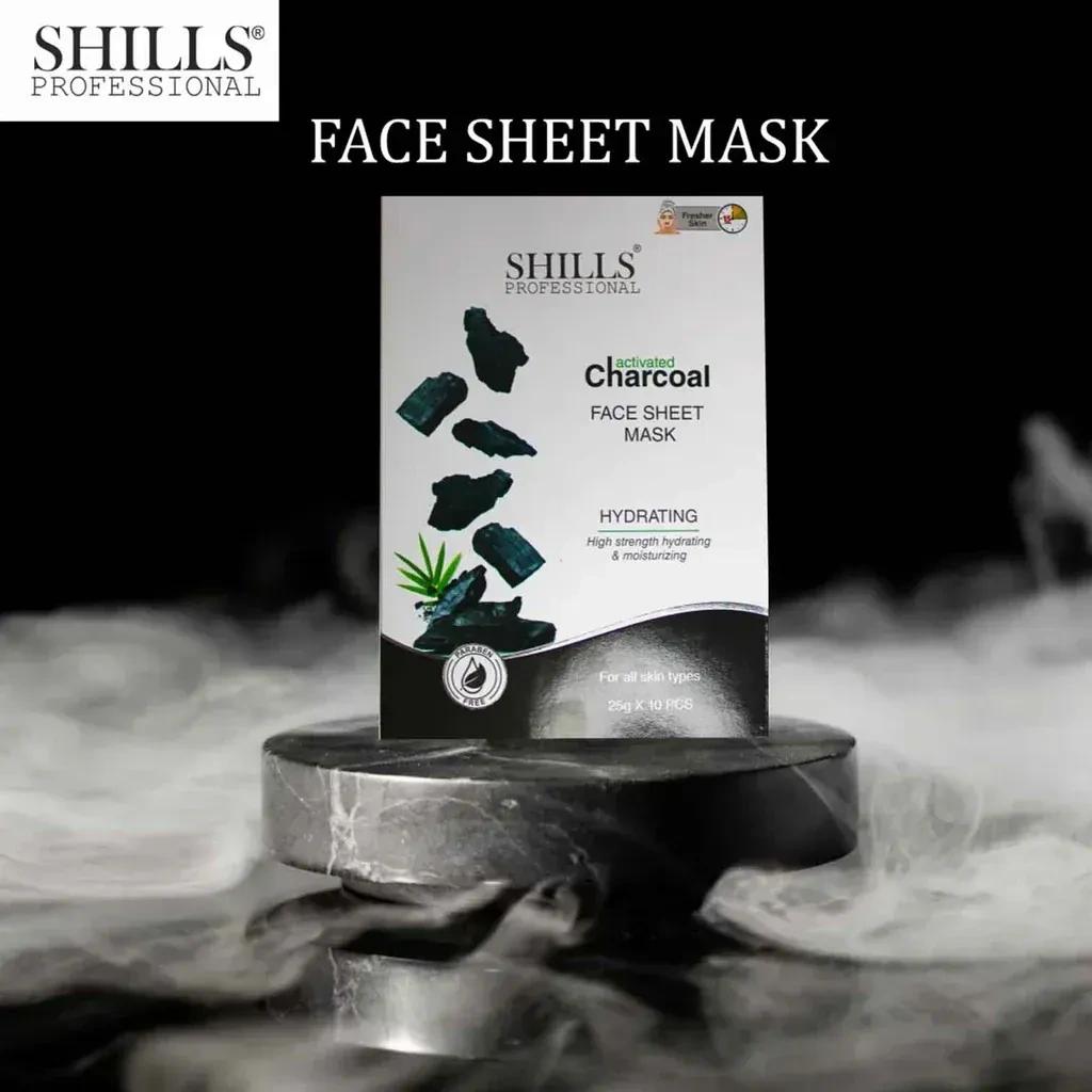 SHILLS Professional Activate Charcoal Hydrating Sheet Face Mask – 25 g – image 2