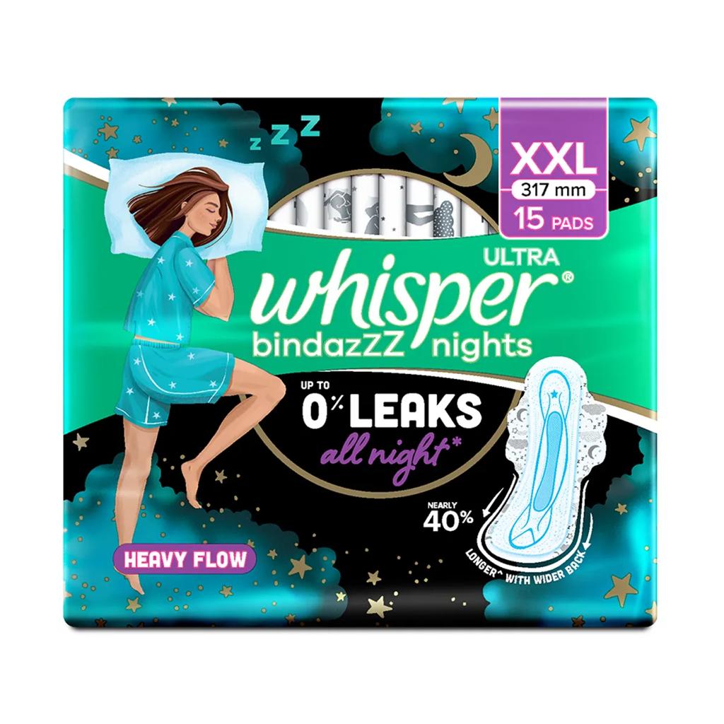 Whisper Ultra Bindazzz Nights XXL – 15 Pads – image 3