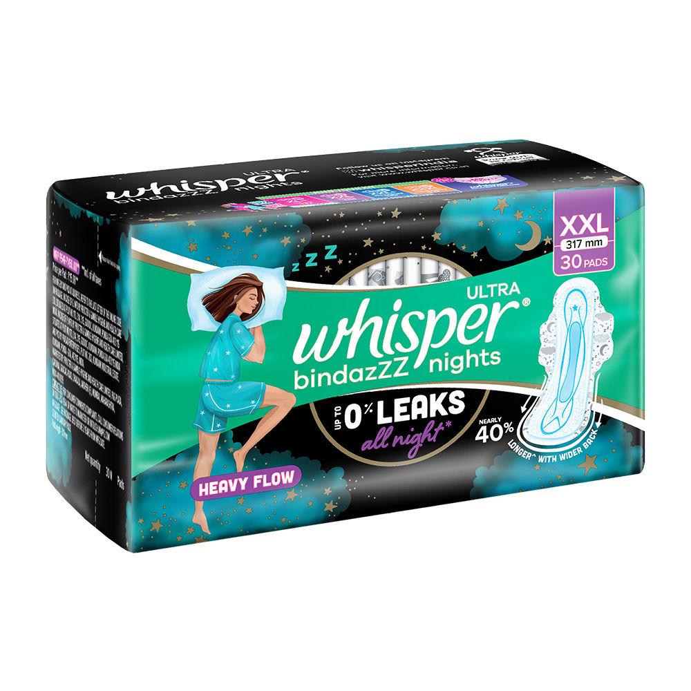 Whisper Ultra Bindazzz Nights XXL – 30 Pads