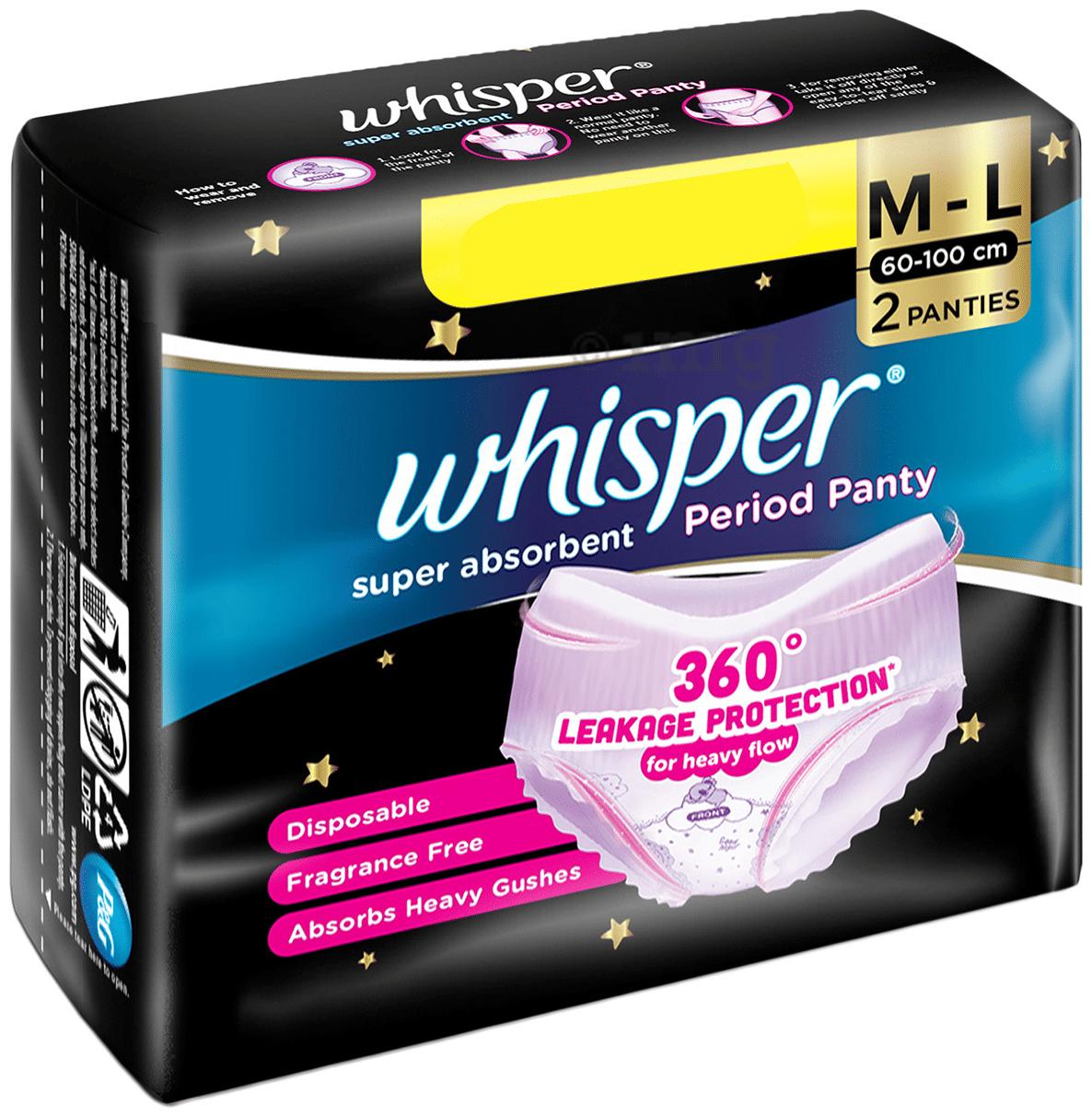 Whisper Super Absorbent Period Panty M–L – 2 Panties – image 2