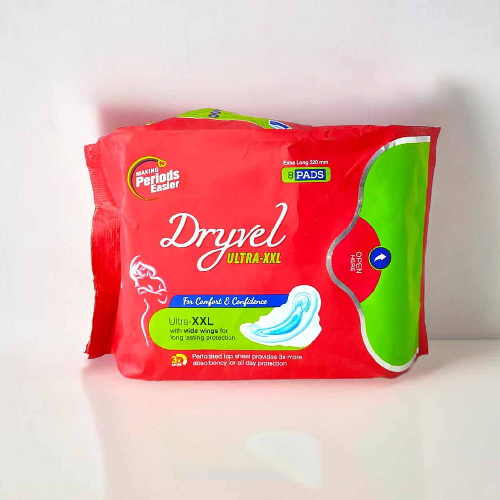 Dryvel Ultra Thin Sanitary Pads – XXL, 8 Pads – image 2