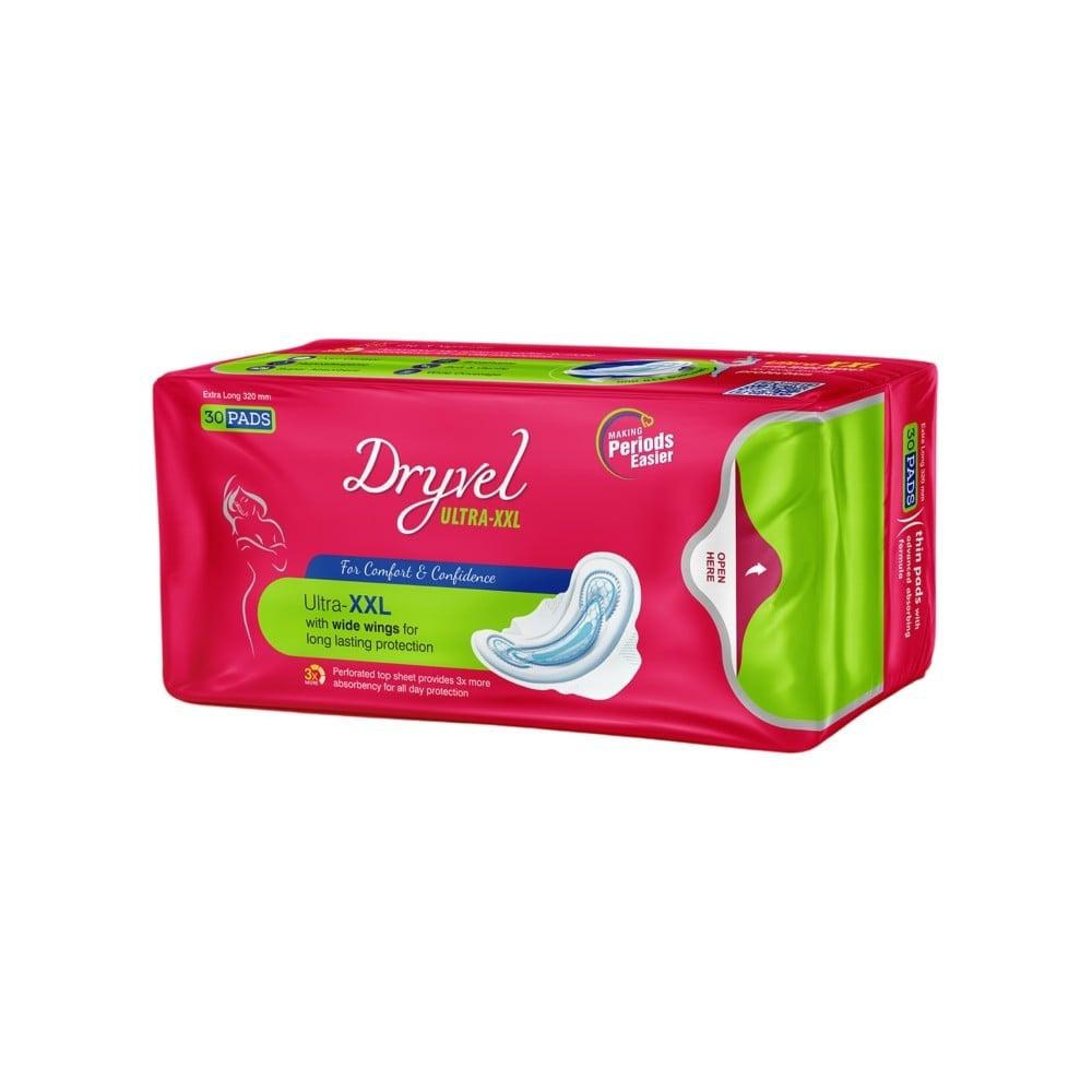 Dryvel Ultra Thin Sanitary Pads – XXL, 30 Pads – image 3