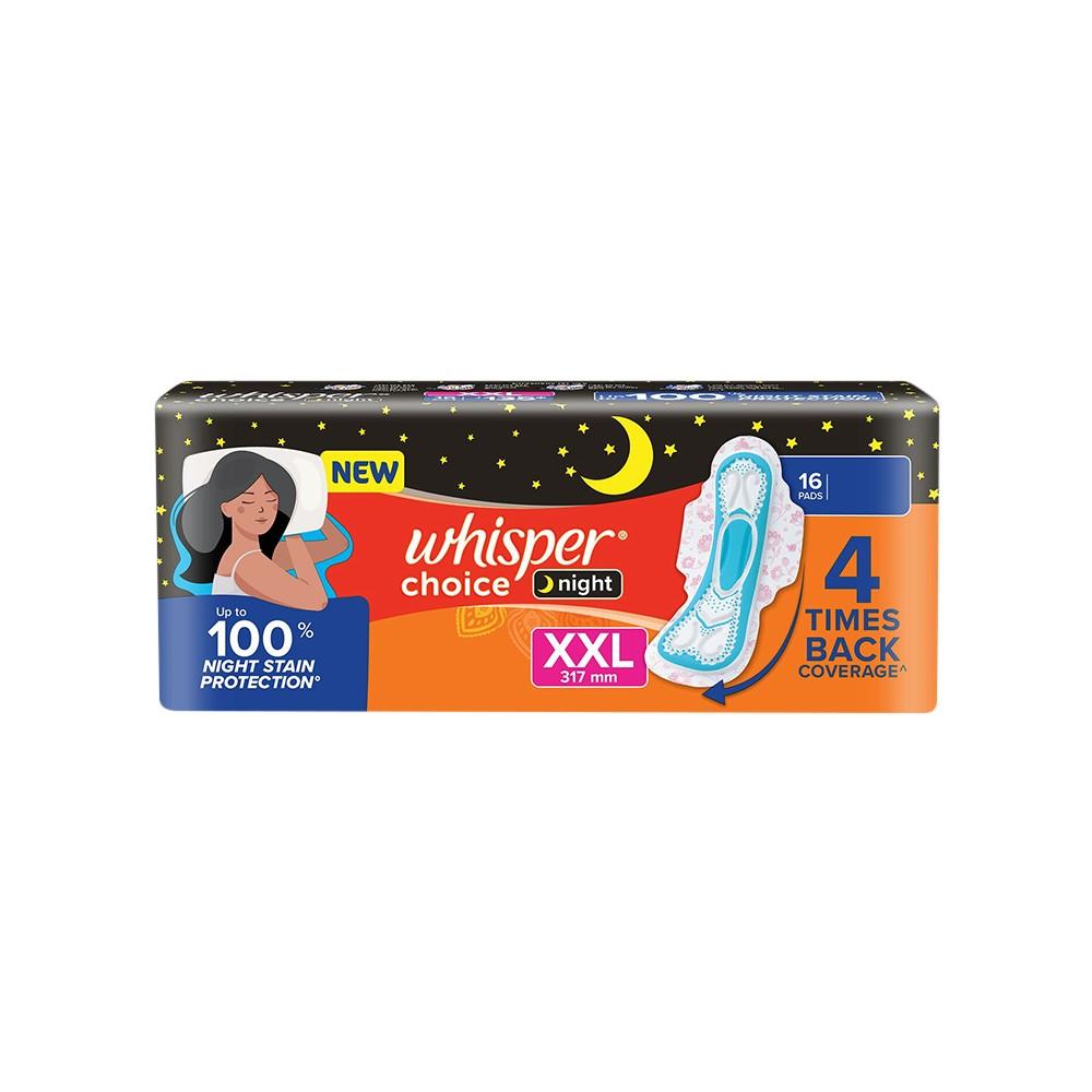 Whisper Choice All Night XXL – 16 Pads – image 3