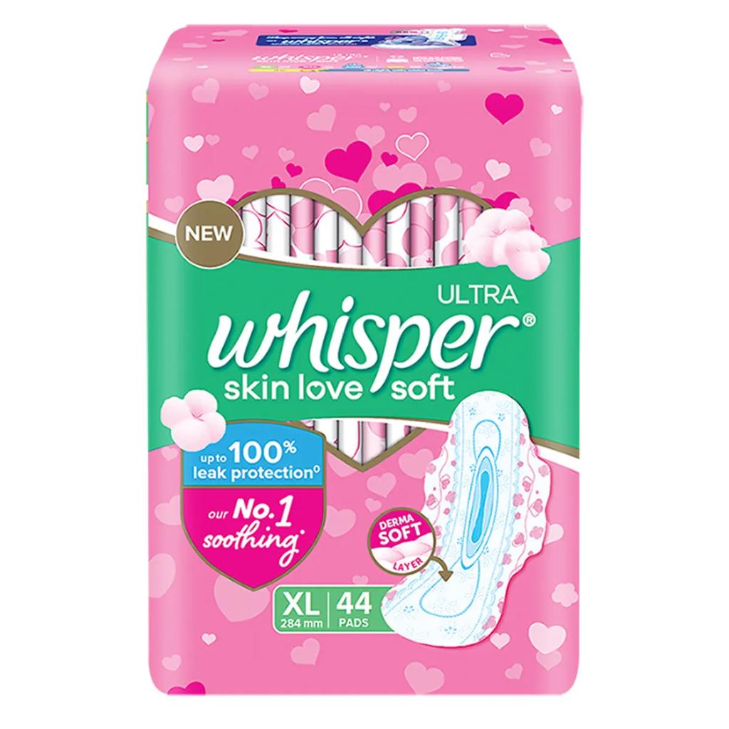 Whisper Ultra Skin Love Soft XL – 45 Pads – image 2