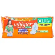 Whisper Choice Ultra XL – 20 Pads – image 2