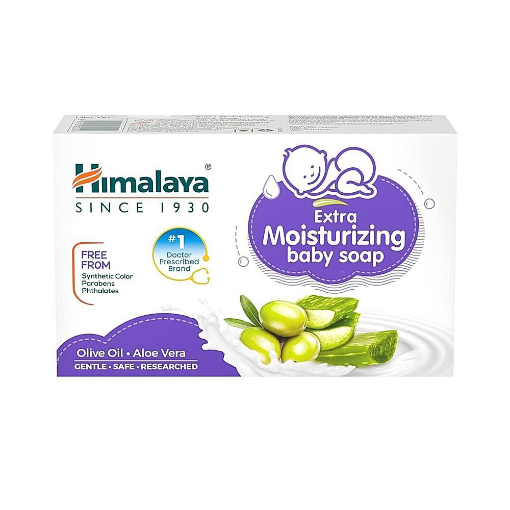 Himalaya Nourishing Extra Moisturizing Baby Soap with Olive Oil & Aloe Vera – 75 g