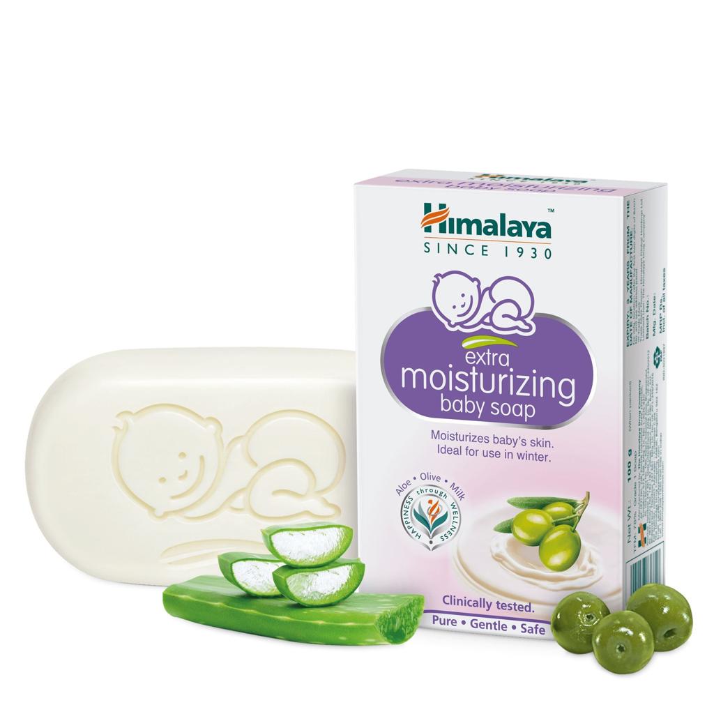 Himalaya Nourishing Extra Moisturizing Baby Soap with Olive Oil & Aloe Vera – 75 g – image 2
