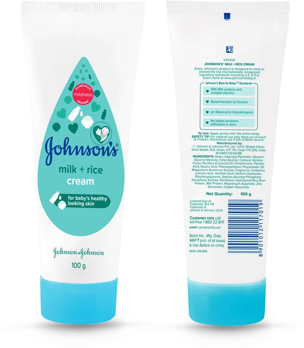 Johnson's Baby Cream Nourishing Milk & Rice – 100 g – image 4