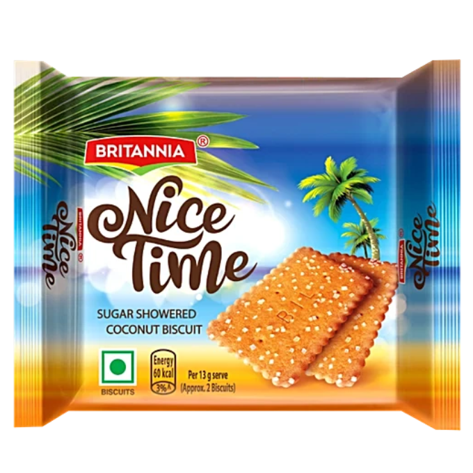 Britannia Nice Time Sugar Showered Coconut Biscuit