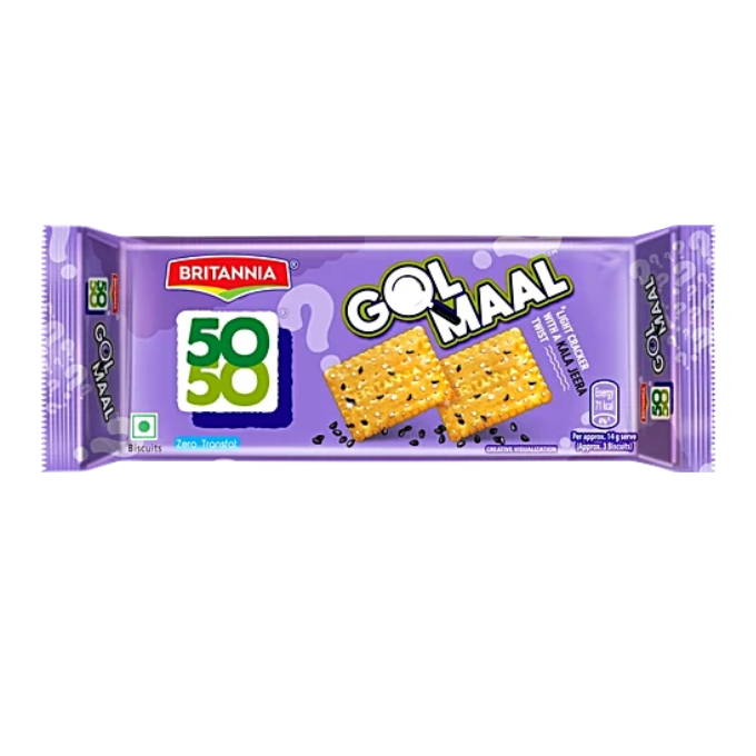 Britannia 50-50 Gol Maal Cracker, 110 g