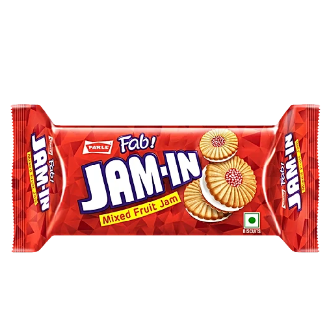 Parle Fab Jam-In Cream Biscuits, 50 g Pouch
