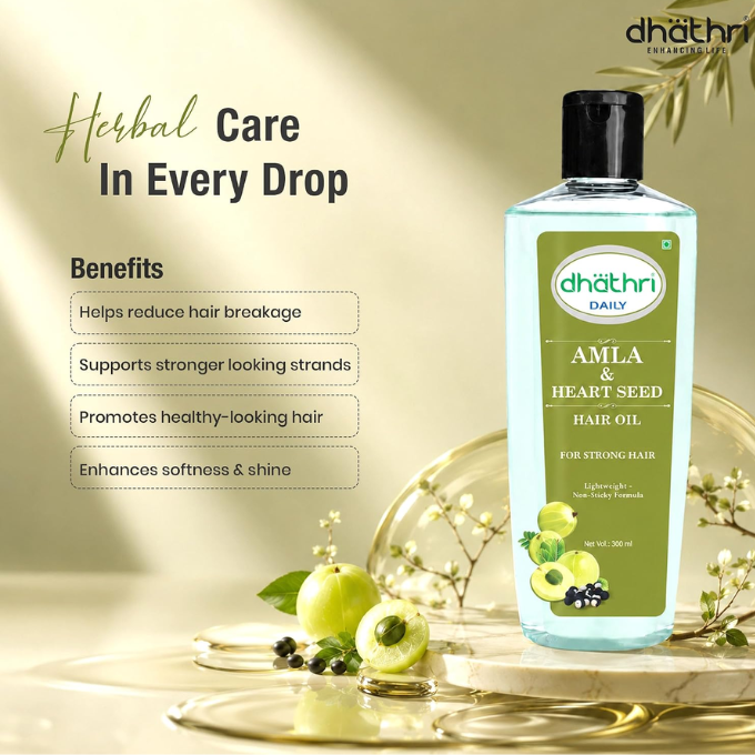 Dhathri Amla & Heart Seed Hair Oil  – image 5