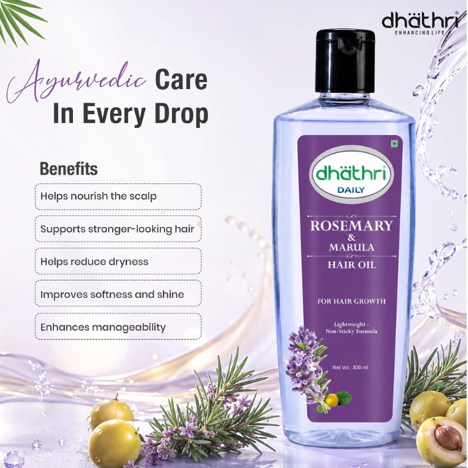 Dhathri Rosemary and Marula Hair Oil 300 ml – image 5