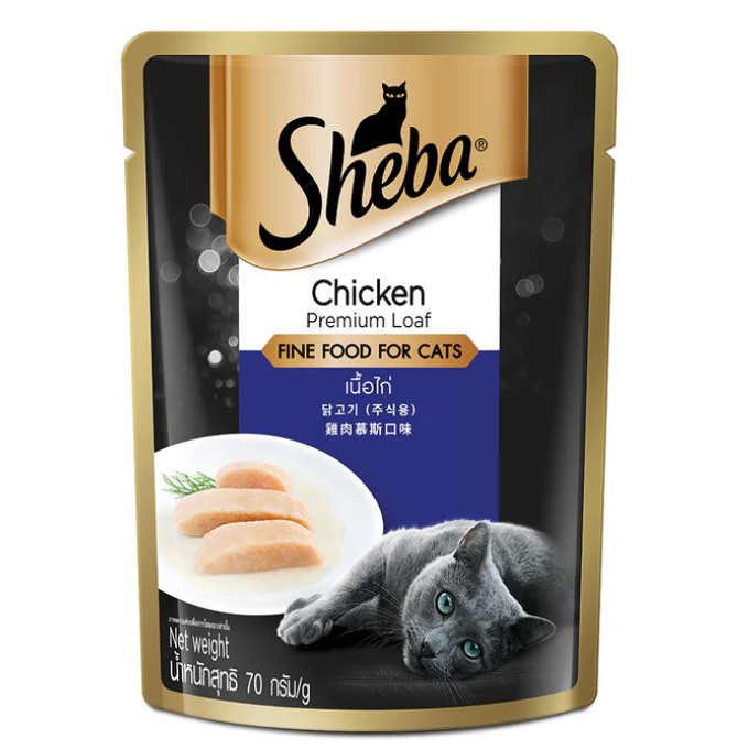 Cat Wet Food - Sheba Chicken Adult Cat Wet Food (70g)