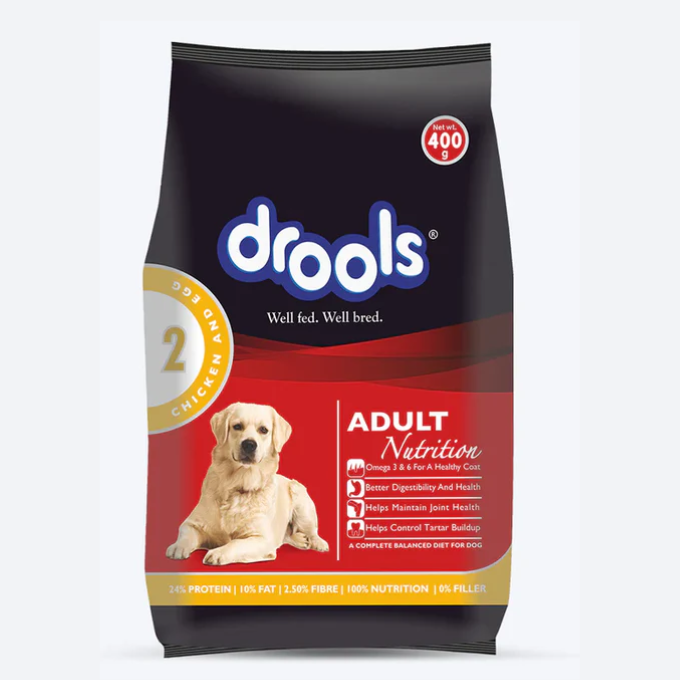 Dog Dry Food - Drools Chicken and Egg Adult Dog Dry Food 400g
