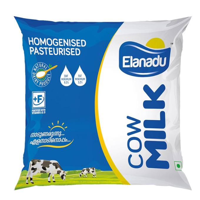Elanadu Homogenised Pasteurised Cow Milk 475ml