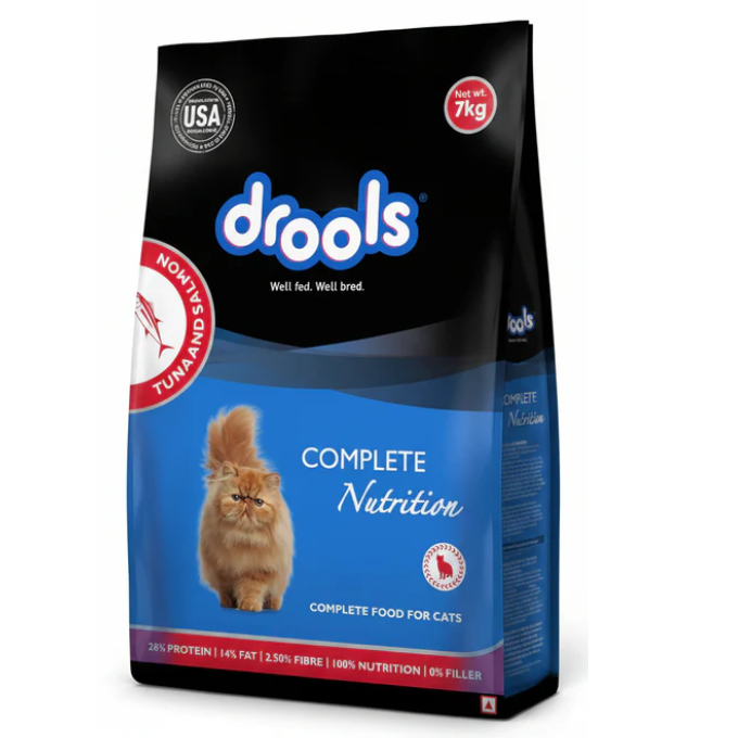 Cat Dry Food - Drools Tuna & Salmon Flavor Adult Cat Dry Food 1.2kg