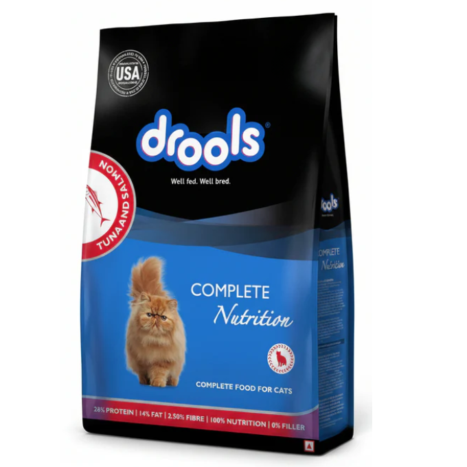 Cat Dry Food - Drools Tuna & Salmon Flavor Adult Cat Dry Food 1.2kg