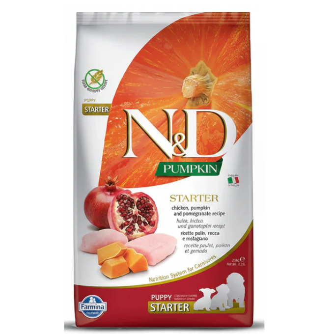 Dog Dry Food (Puppy) - N&D Pumpkin Chicken and Pomegranate Starter Puppy Dry Food 800g – image 1