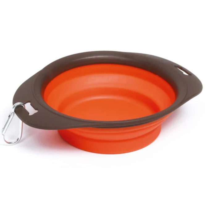 M Pets Foldable Feeding Bowl for Cats and Dogs (Large)