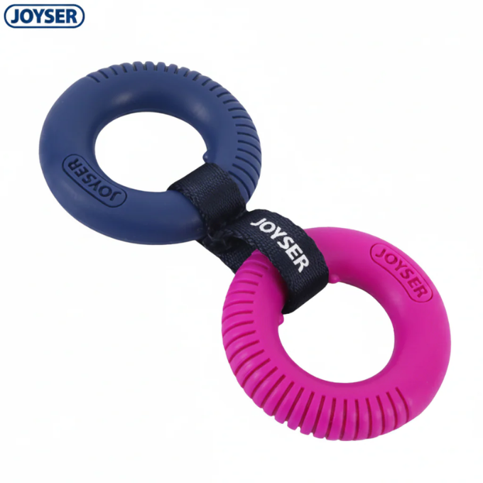 Dogs Toys (Puppies) - JOYSER Two TPR Rings Durable Chew and Tug Toy for Puppies