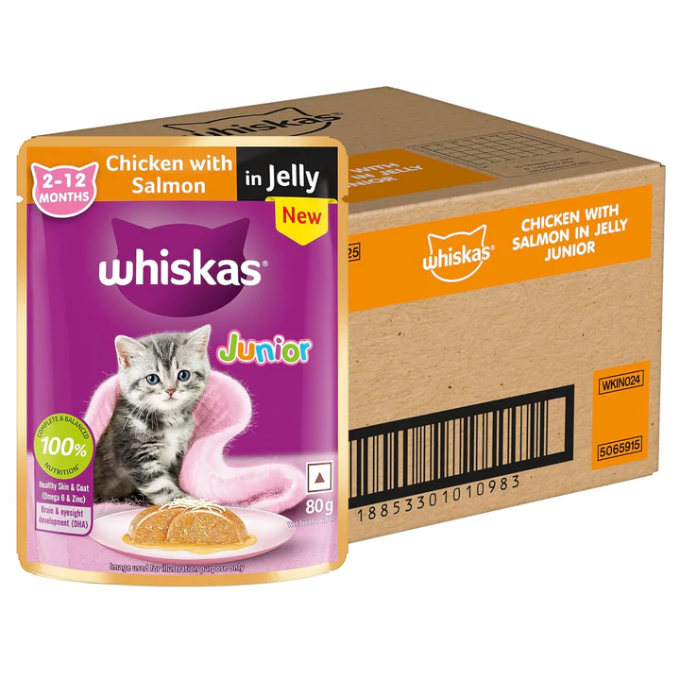 Cat Wet Food (Kitten) - Whiskas Kitten Wet Cat Food 80g