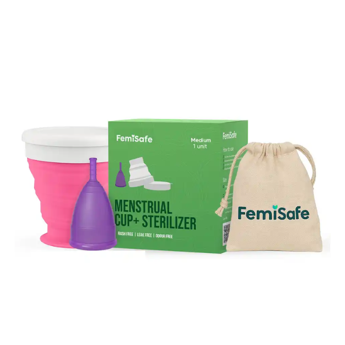 Femisafe Menstrual Cup & Sterilizer Medium
