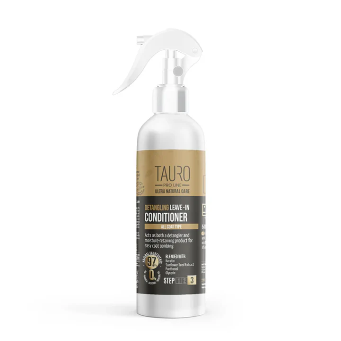  Conditioner - Tauro Pro Line Ultra Natural Care Detangling Leave-In Conditioner for Dogs &Cats Coat